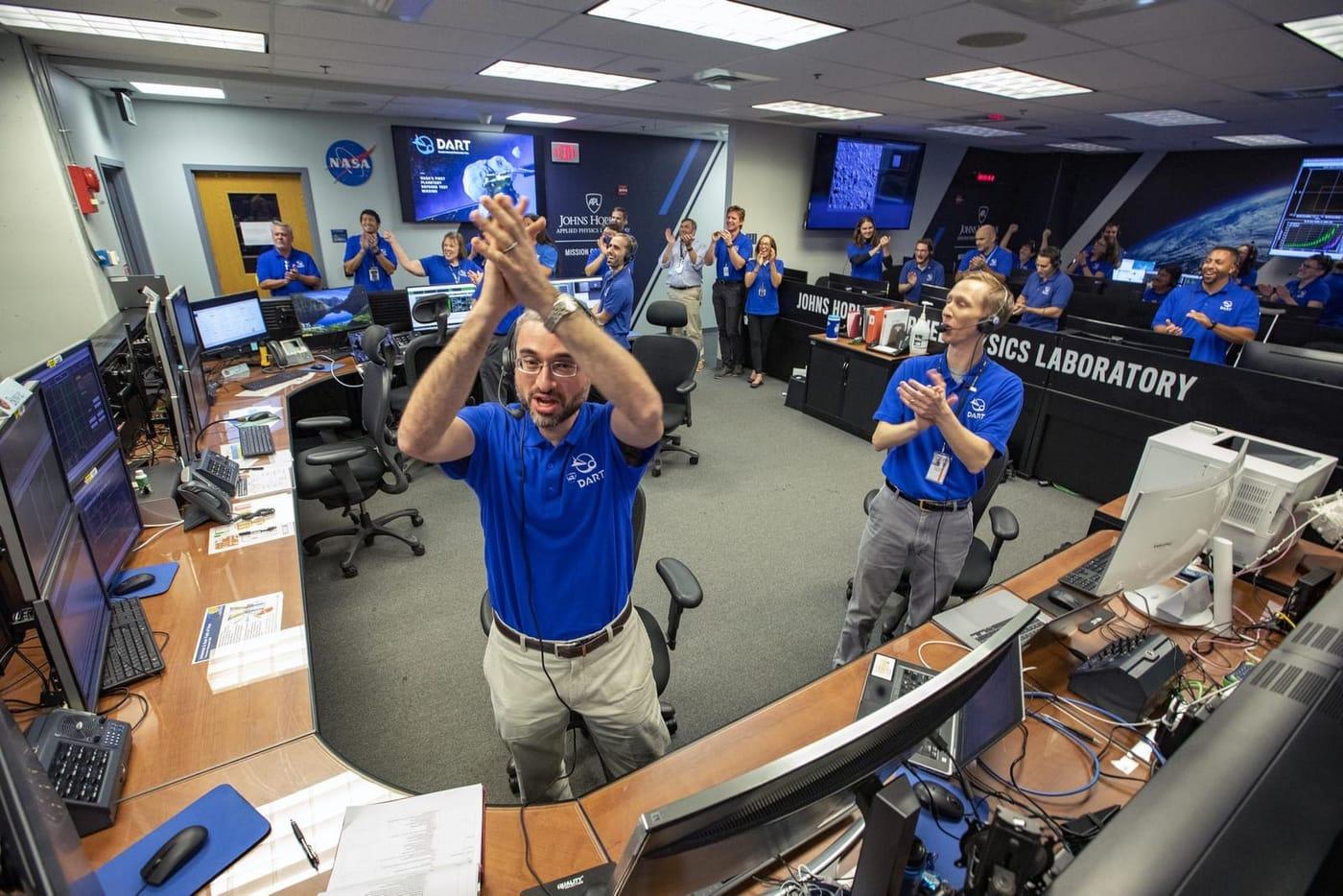 NASA’s Double Asteroid Redirection Test (DART) command team at Johns Hopkins University