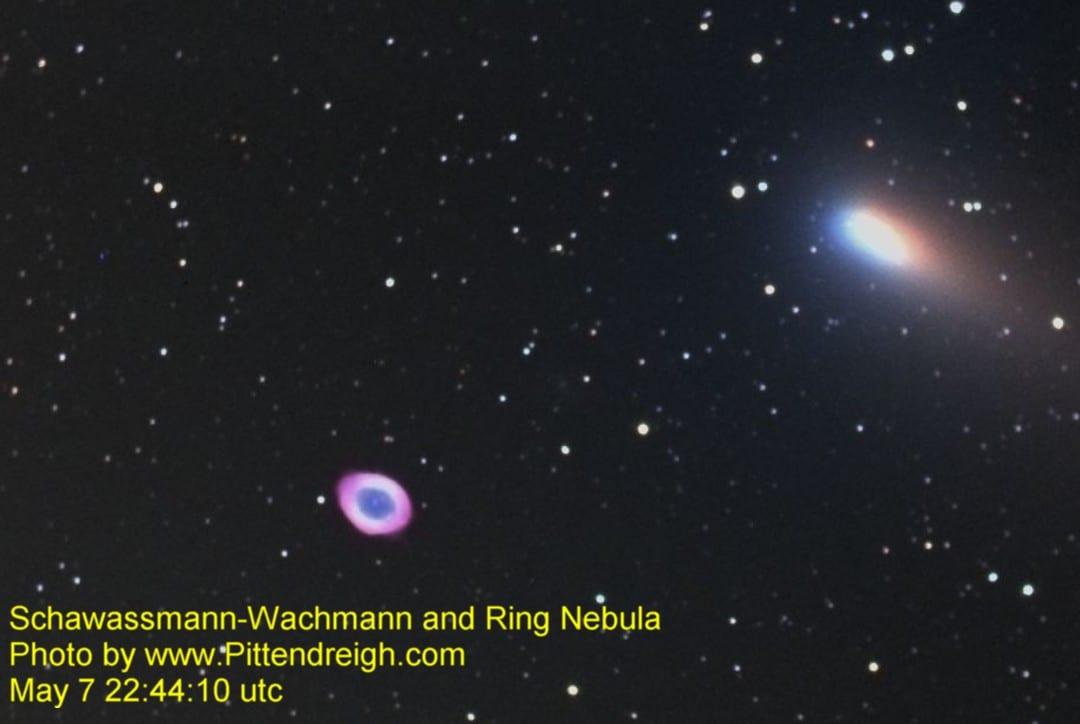 Schwassmann–Wachmann 3 — Ring Nebula and 73P-Schwassmann-Wachmann