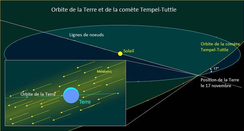 Tempel–Tuttle — Órbitas da Terra e do cometa Tempel-Tuttle fr