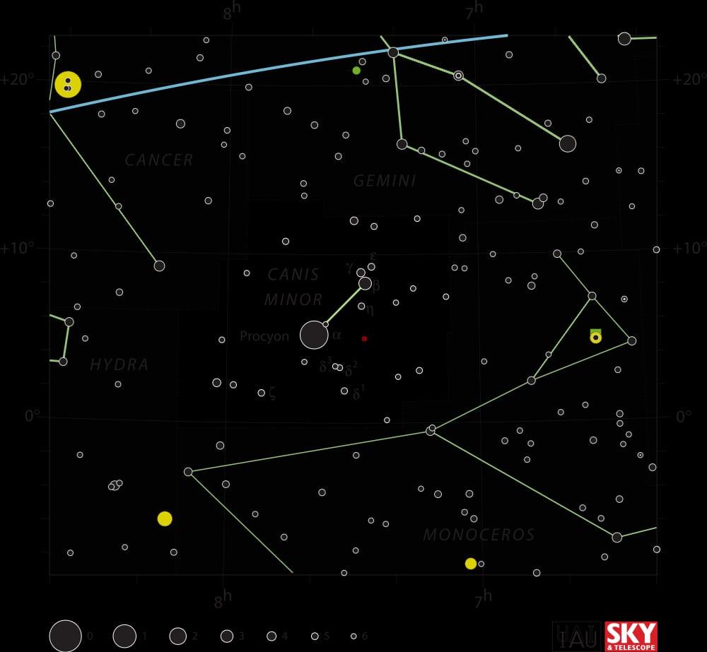 Canis Minor — Canis Minor IAUflamsteed