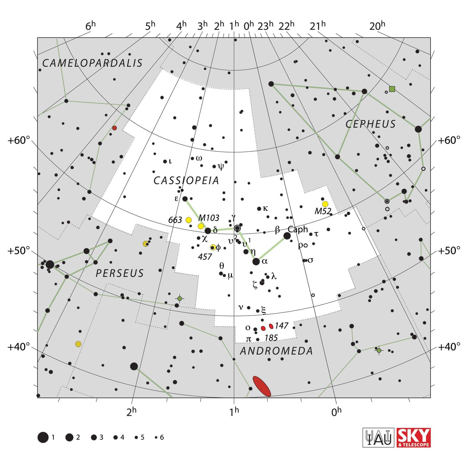 Cassiopeia (constellation) — Cassiopeia (cas)