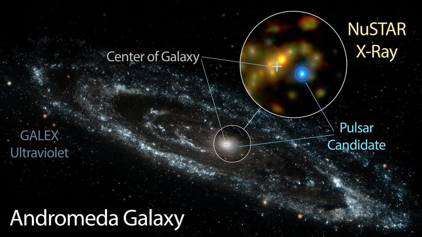 Pulsar Candidate in Andromeda