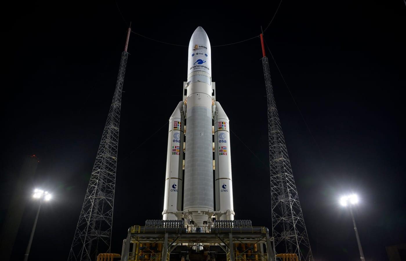 Ariane 5 with James Webb Space Telescope Prelaunch