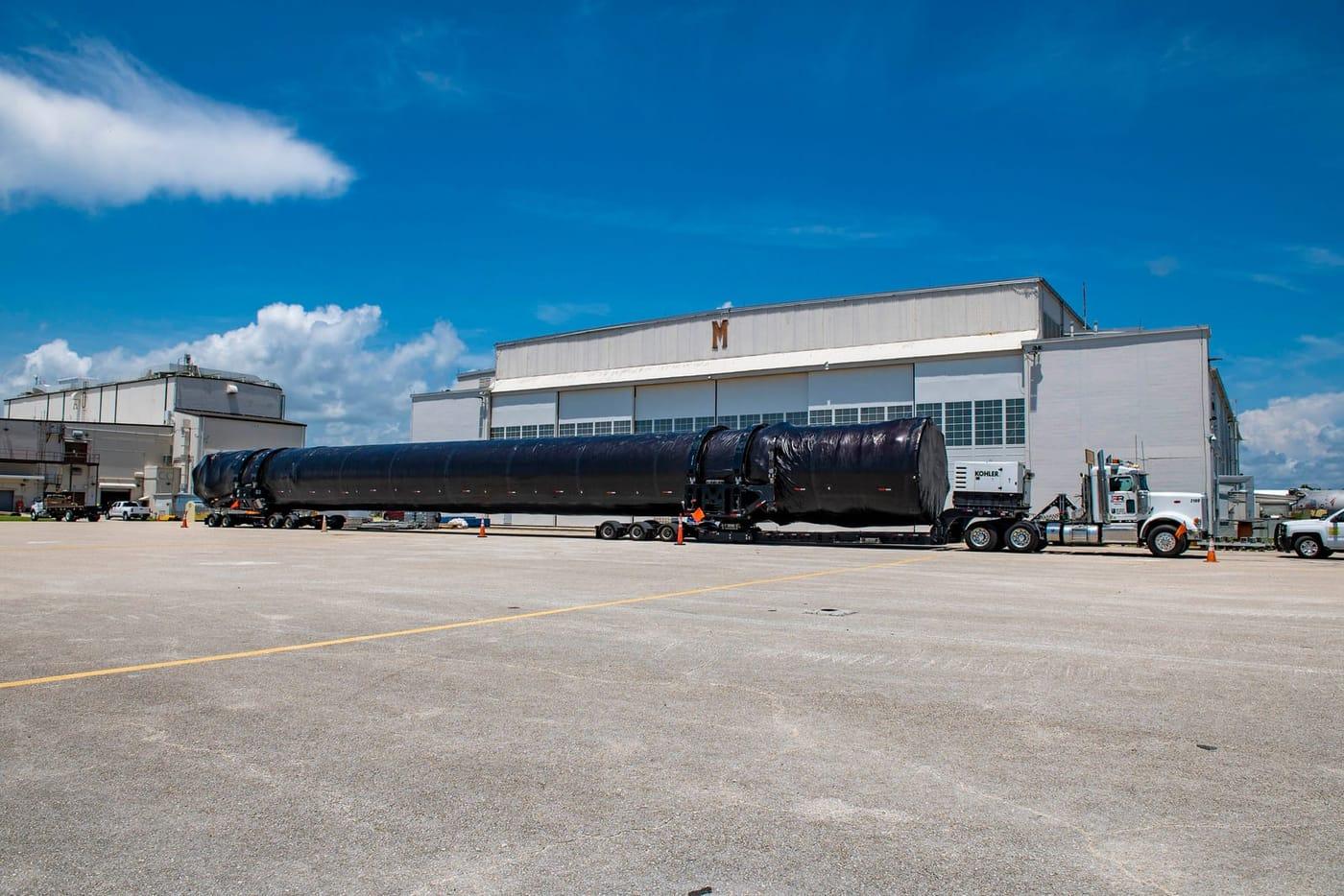 SpaceX Crew-1 Falcon 9 First Stage Booster Arrival