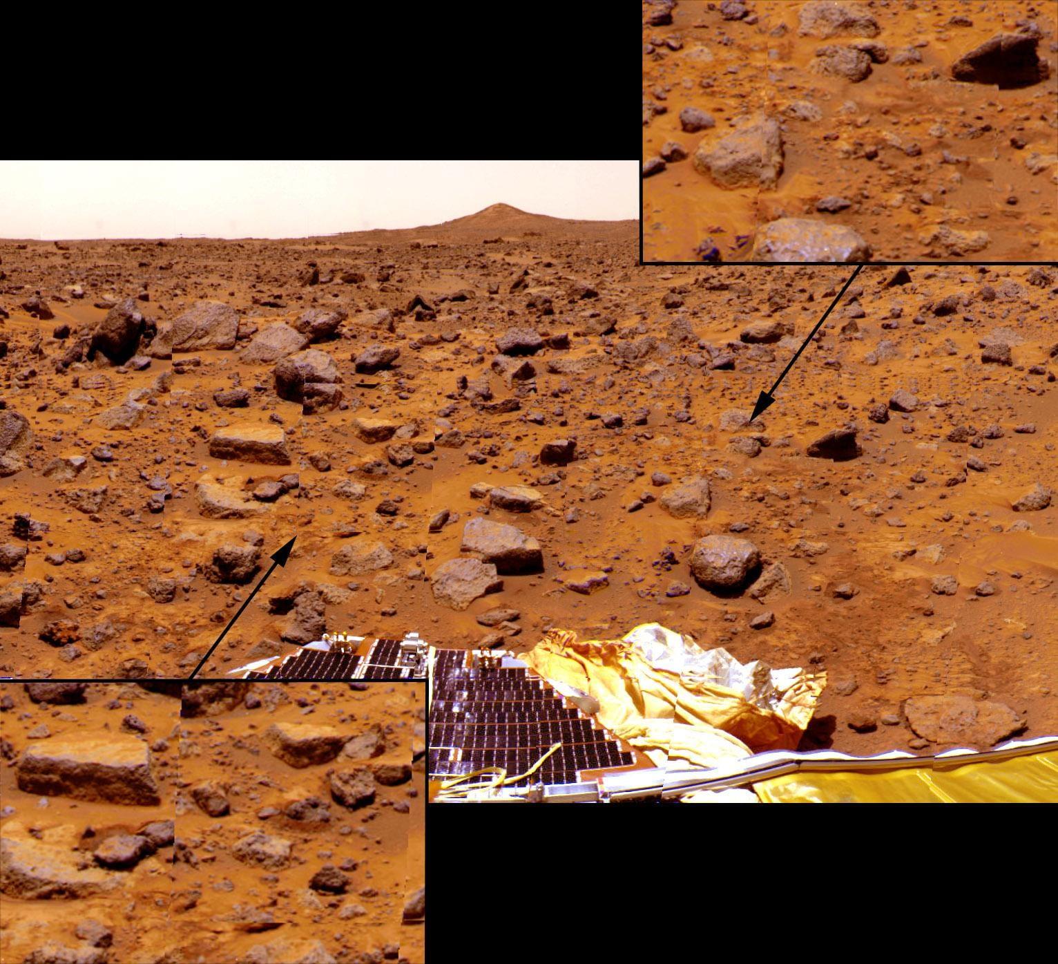 Airbag Roll Marks & Displaced Rocks and Soil
