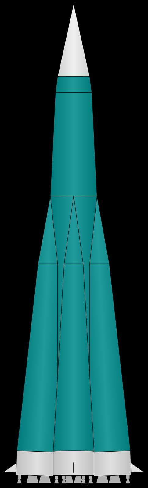 R-7 Semyorka — R-7 rocket outline