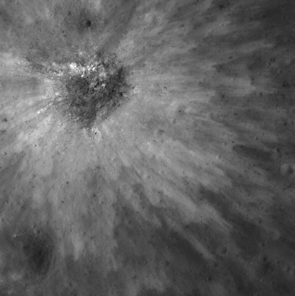 Intricate Young Ejecta Blanket in Ancient Murchison Crater