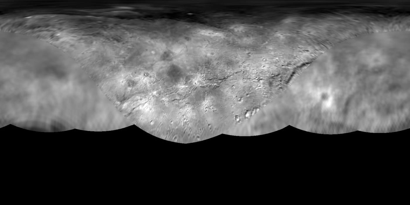 Global Map of Pluto Moon Charon