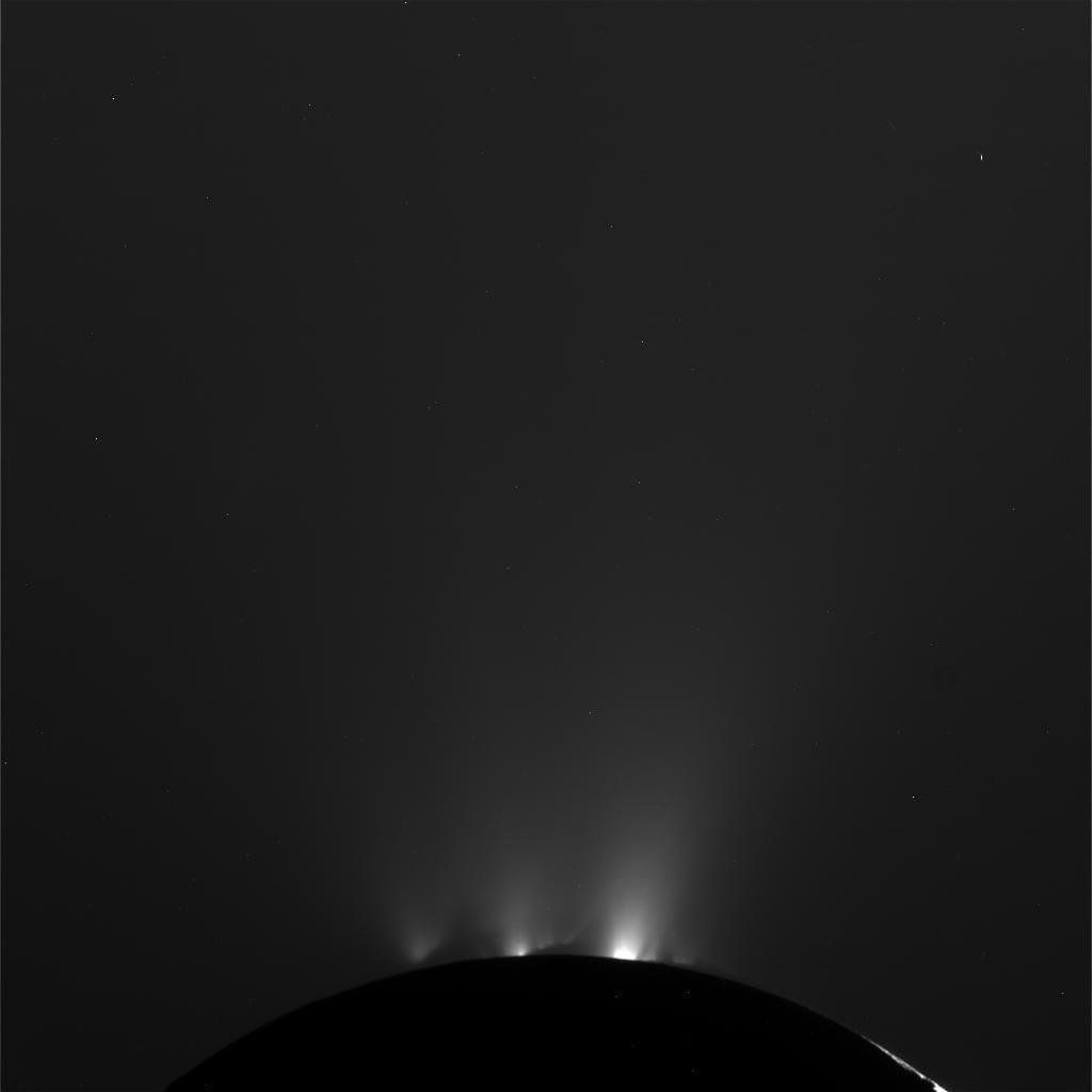 Saturn Geyser Moon Enceladus Shows off for NASA Cassini