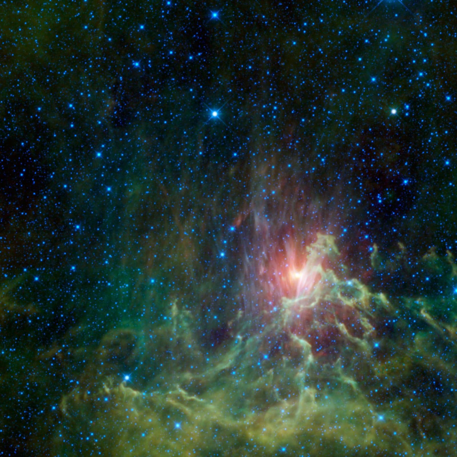 WISE Catches a Runaway Star in Flames