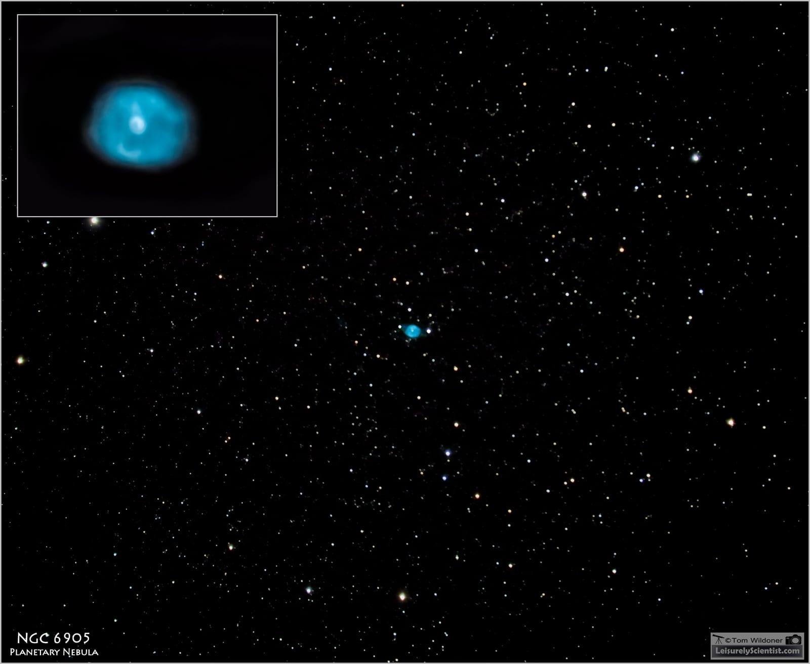 Blue Flash Nebula — NGC 6905 – The Blue Flash Nebula in Delphinus