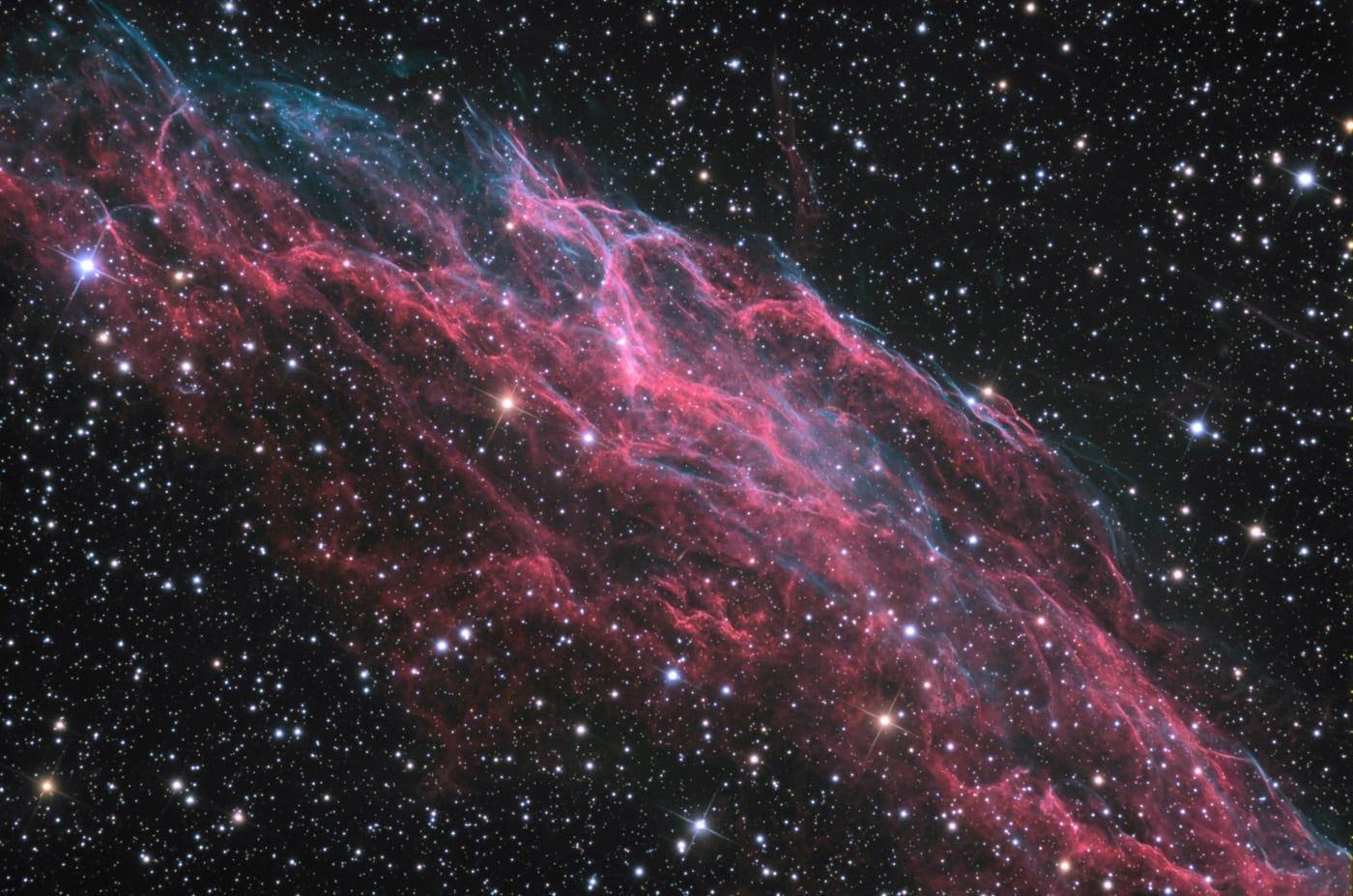 Eastern Veil — NGC6992 Veil Nebula Supernova Remnant from the Mount Lemmon SkyCenter Schulman Telescope courtesy Adam Block