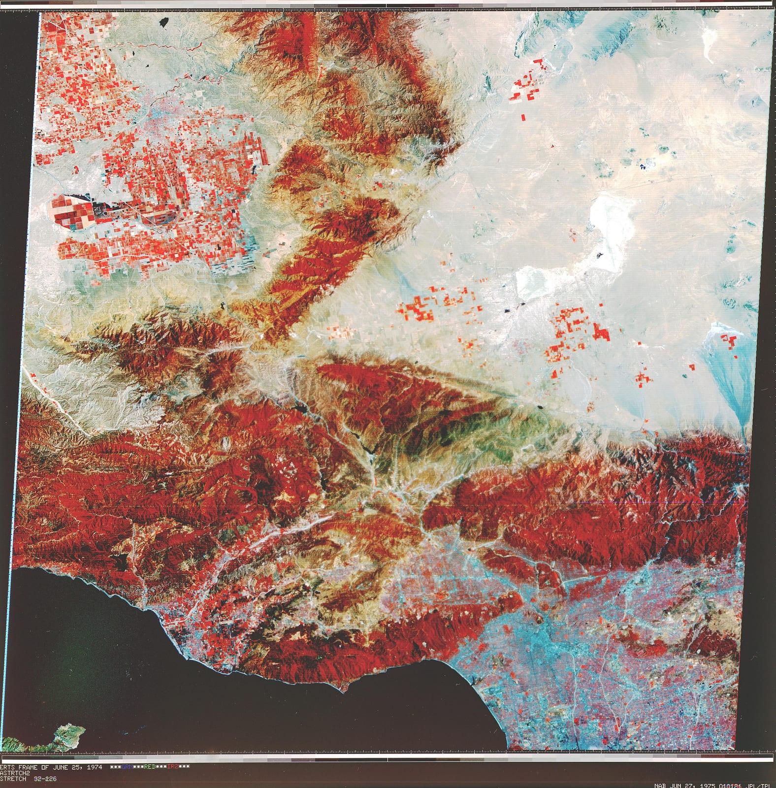 Early Landsat View of Los Angeles and Vicinity