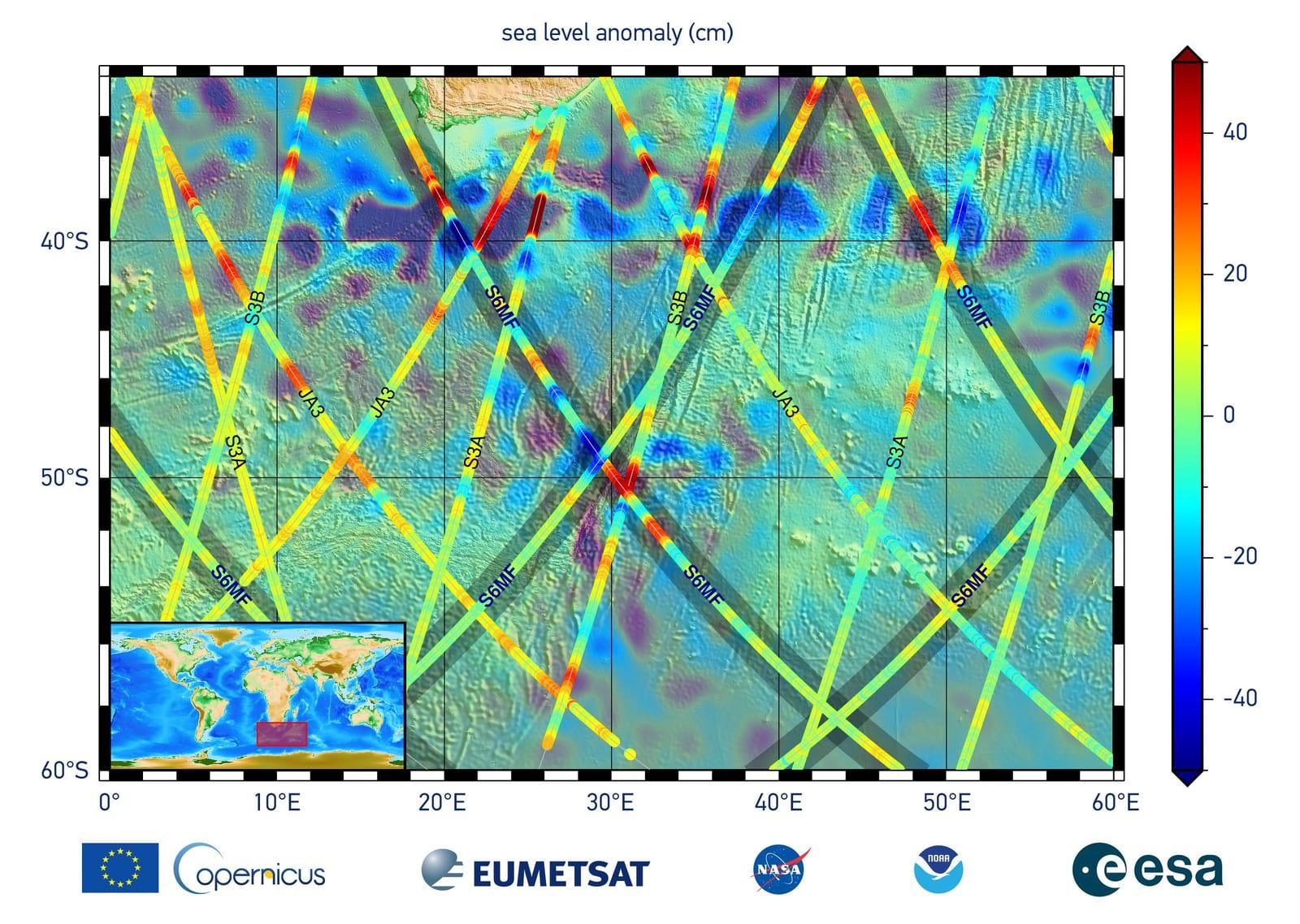Sentinel-6 Michael Freilich First Light Sea Level