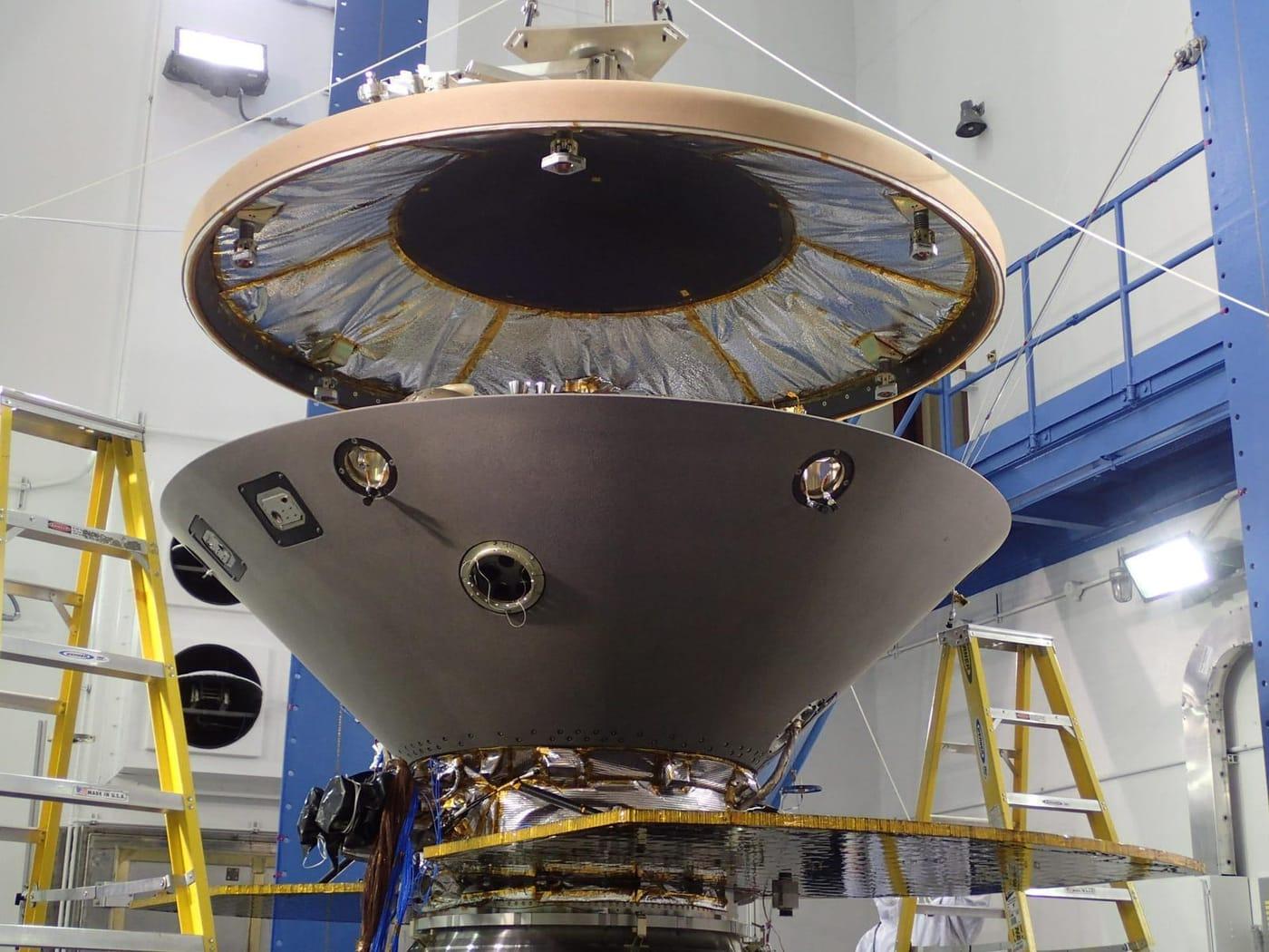 InSight Aeroshell Coming Together