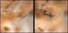 Changes on Io around Volund between Voyager 1 and Galileo Second Orbit