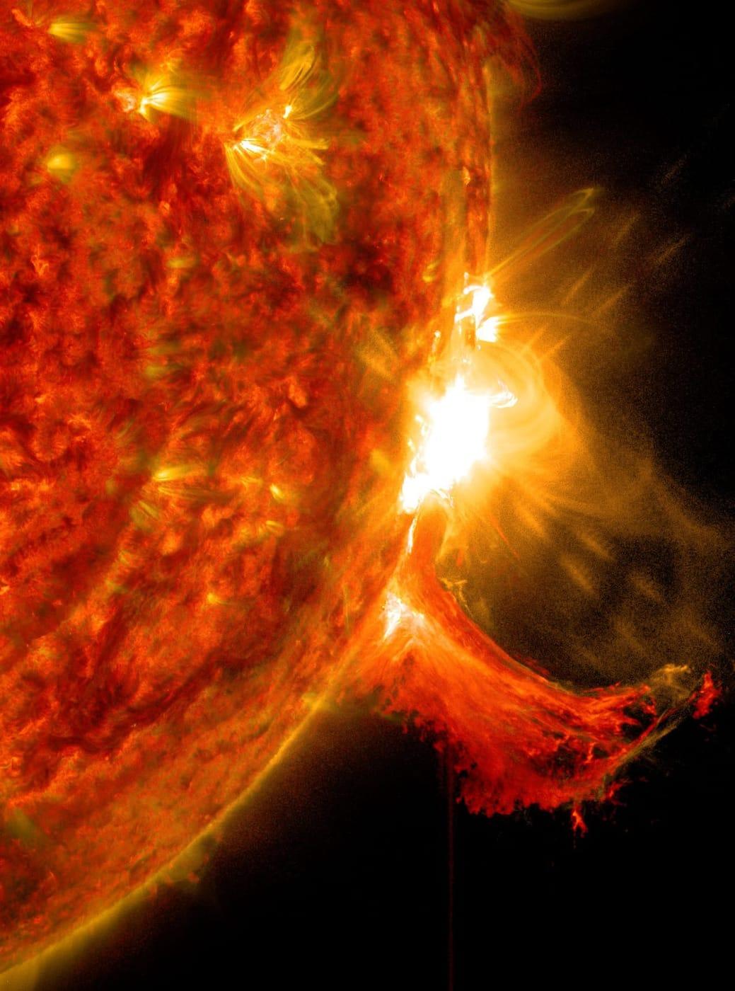 Mid-level Solar Flare