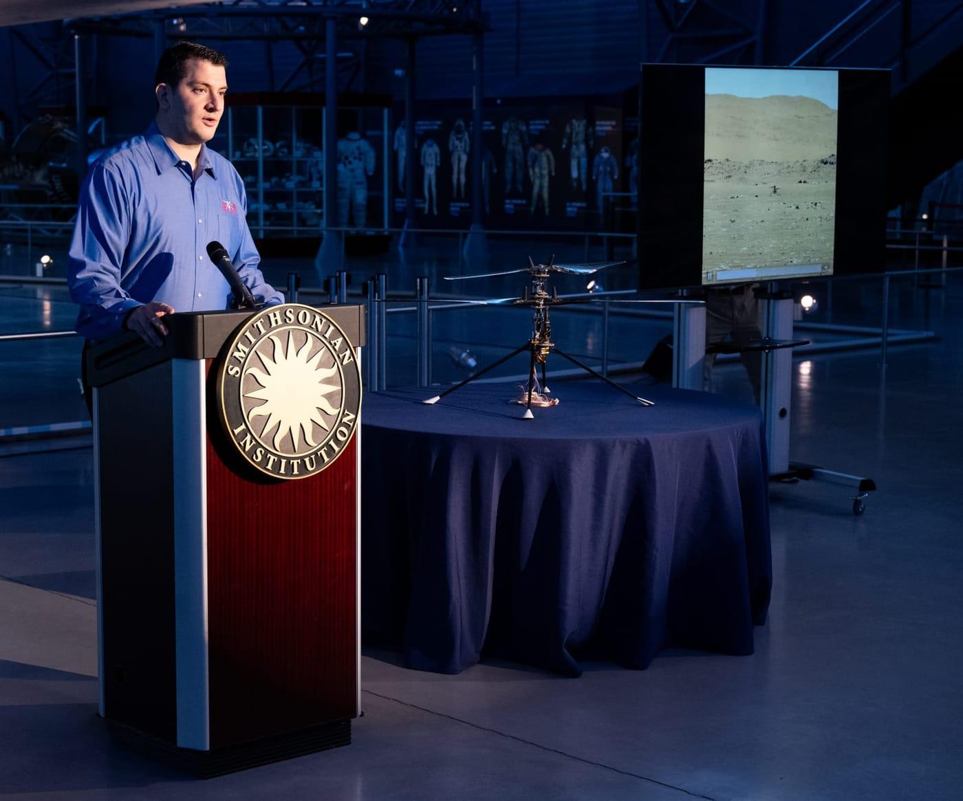 Ingenuity Mars Helicopter Prototype Donation to NASM