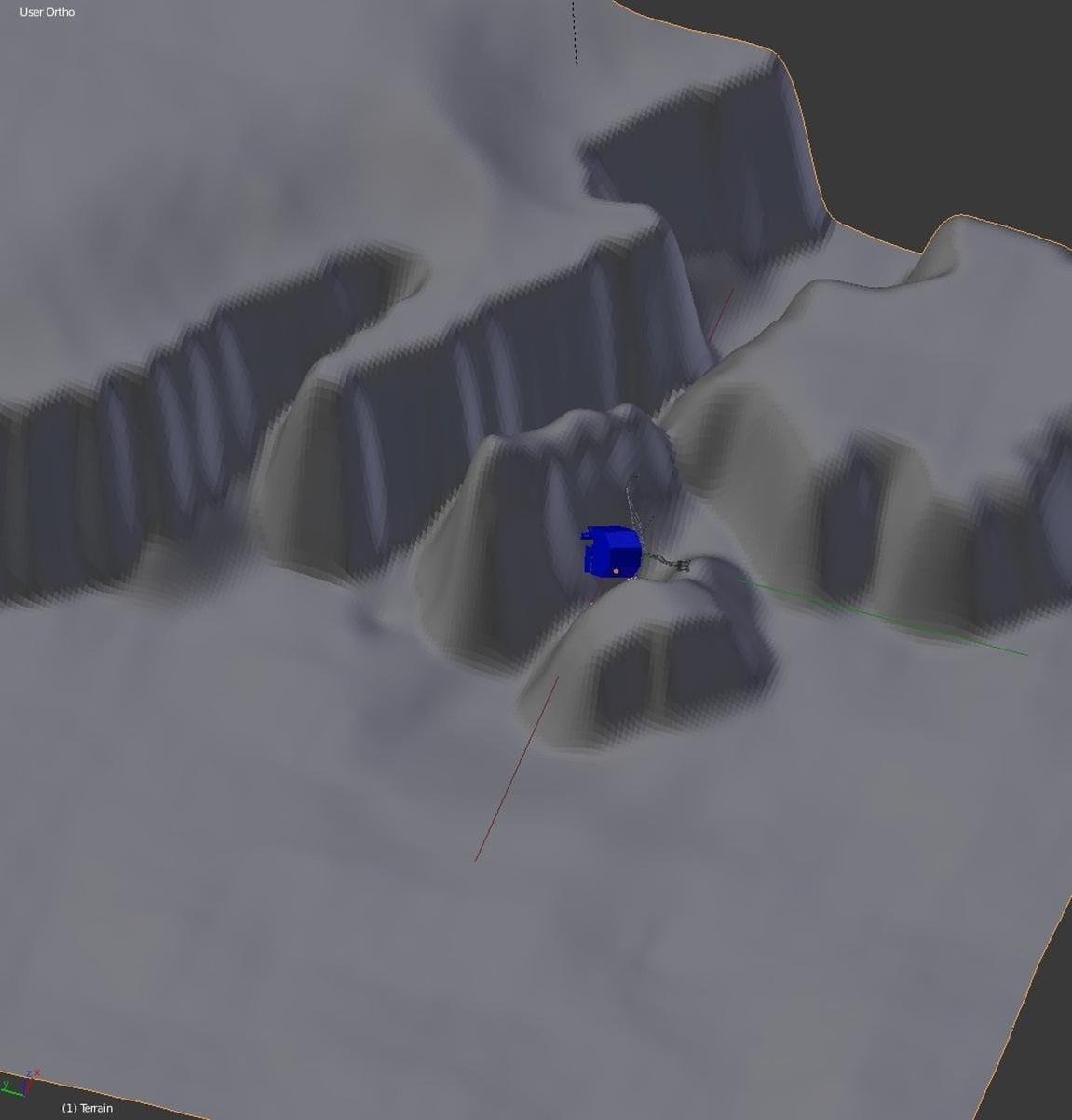 Philae Lander Setting on Comet Surface