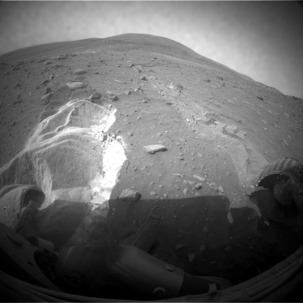 Spirit Wheels Digging into Soft Ground, Sol 1899