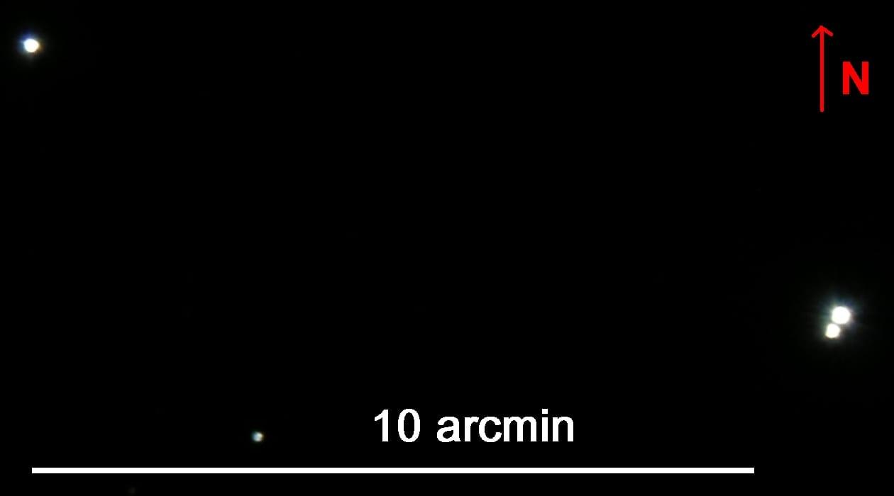 Alcor — Mizar and Alcor scaled