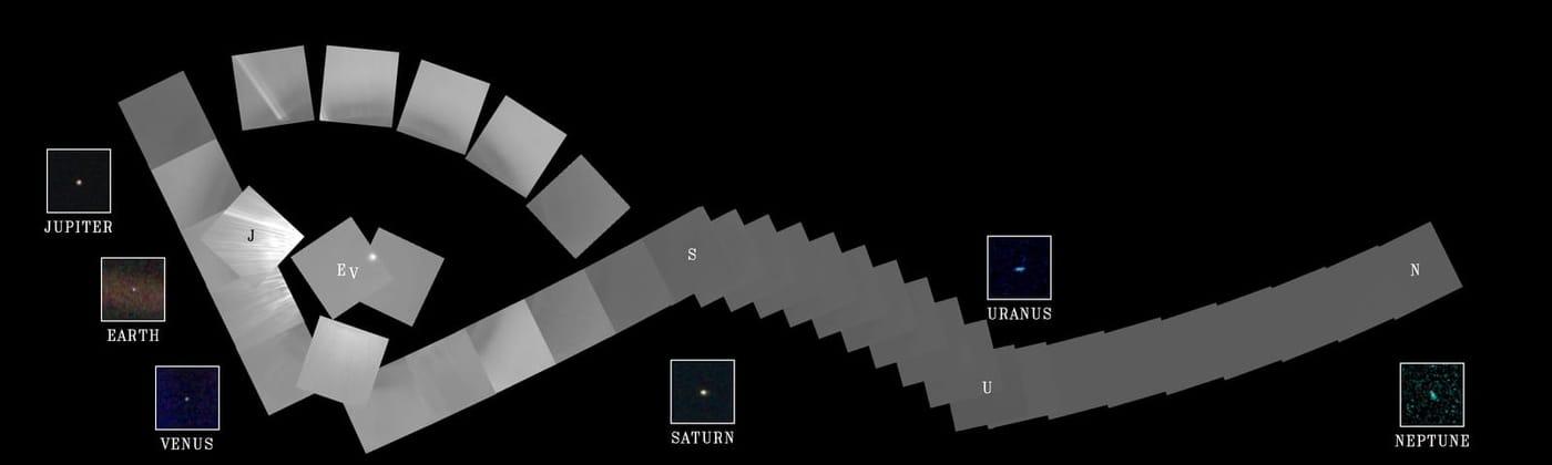 Solar System Portrait - 60 Frame Mosaic