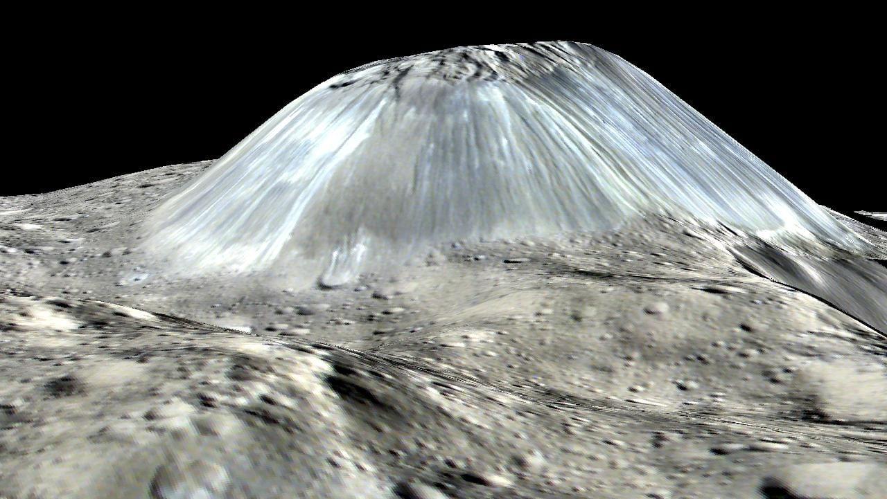 Ahuna Mons: Side View