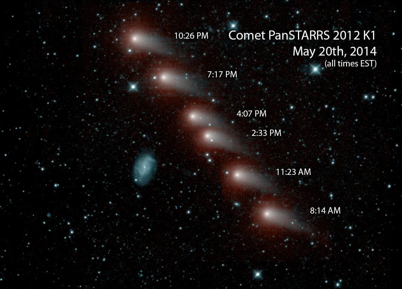 Infrared View of a Comet and Distant Galaxy