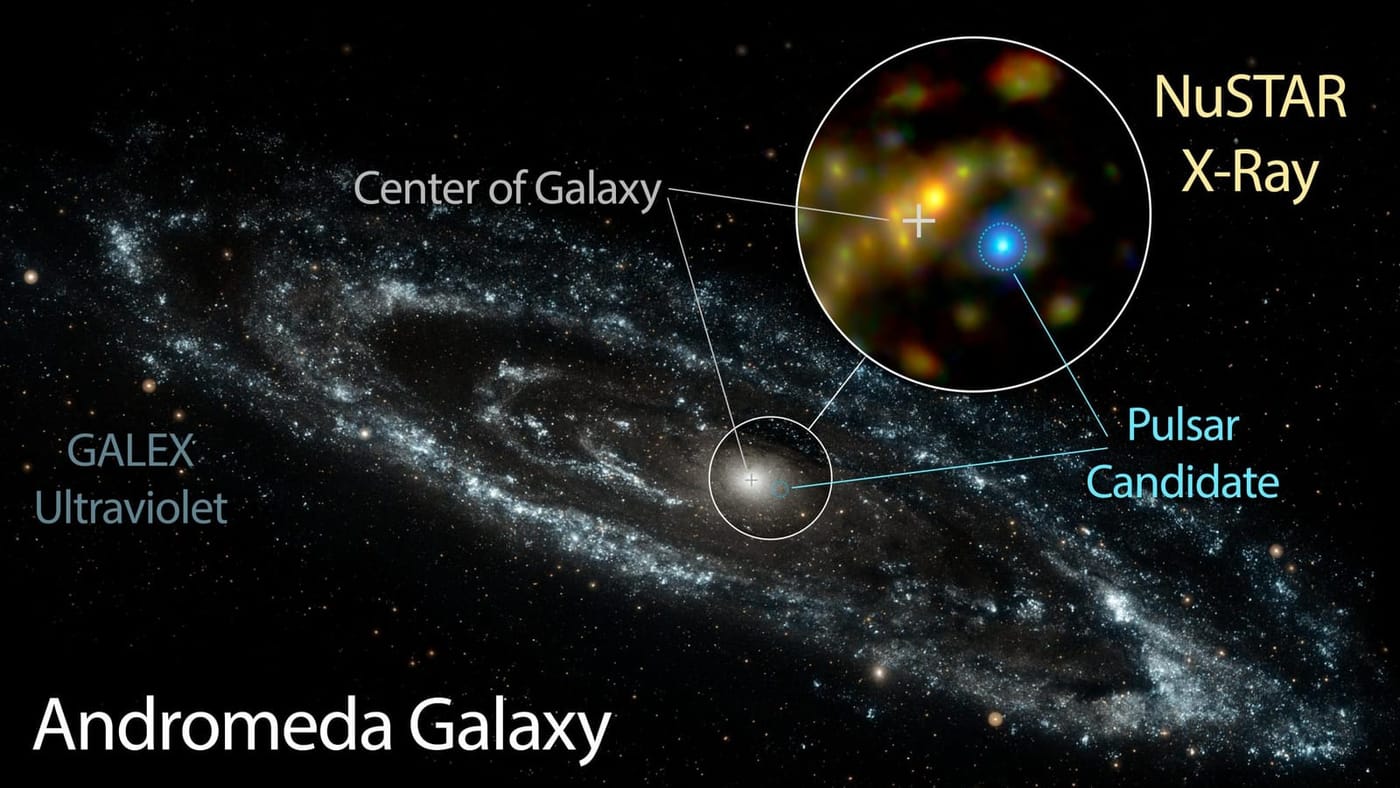 Pulsar Candidate in Andromeda