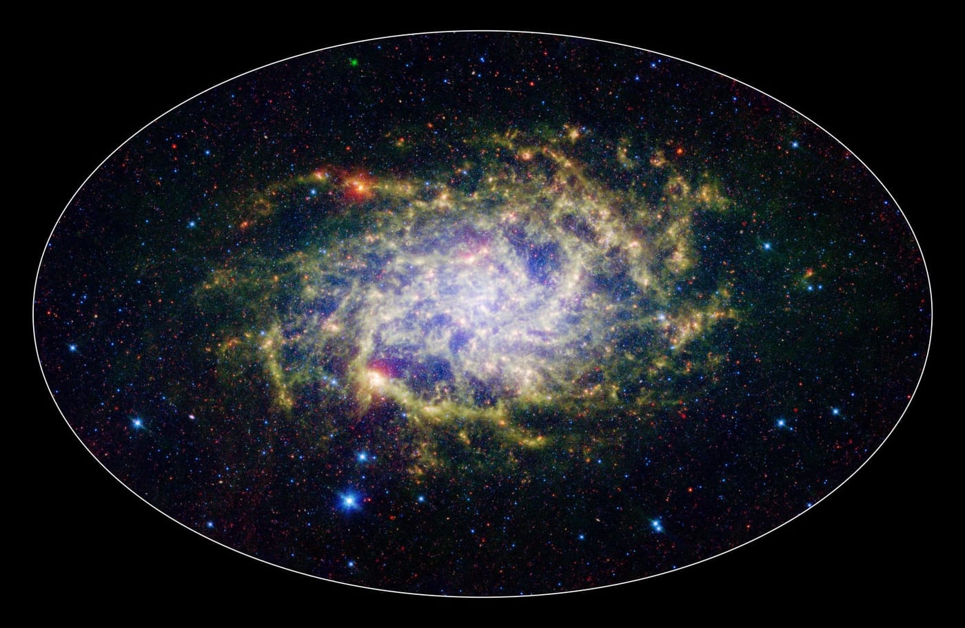 M33: A Close Neighbor Reveals its True Size and Splendor 3-color composite