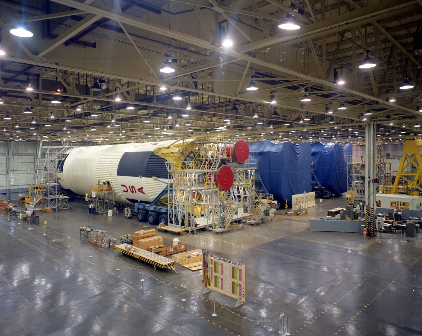Saturn V Boosters in Production at Michoud Assembly Facility