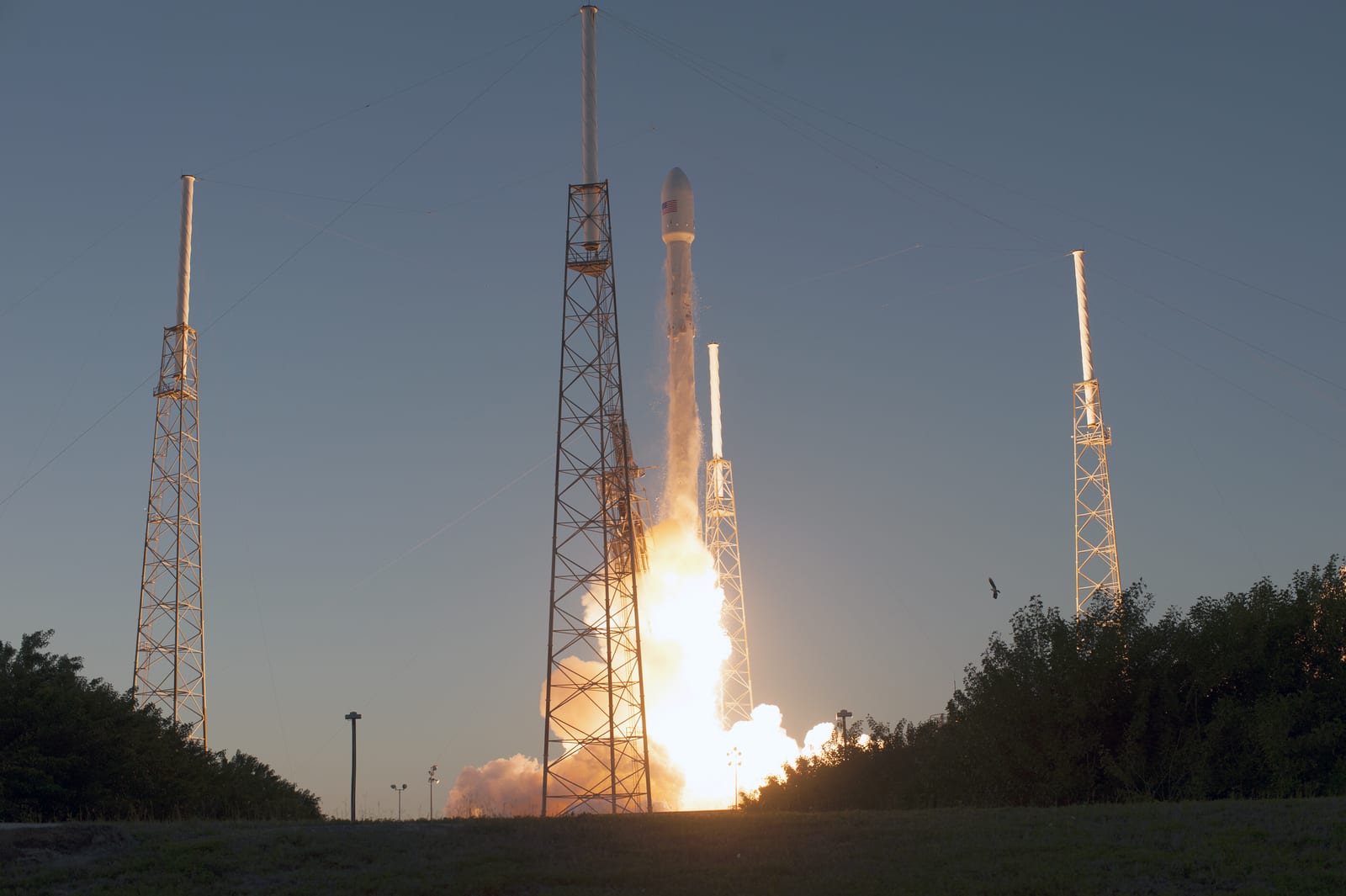 Deep Space Climate Observatory (DSCOVR) lifted off from Cape Canaveral
