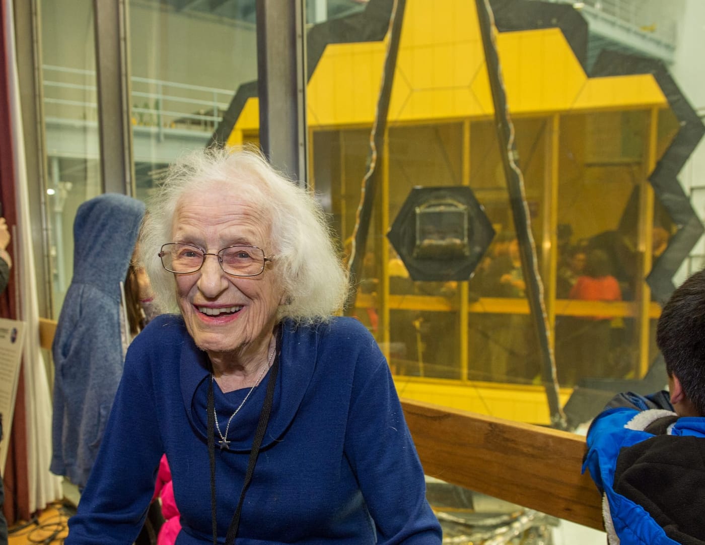 Dr. Nancy Grace Roman visits James Webb Space Telescope (JWST) a